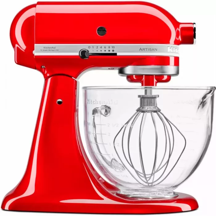 Чаша KitchenAid 4,7 л 5KSM5GB скляна, з ручкою, мірною шкалою