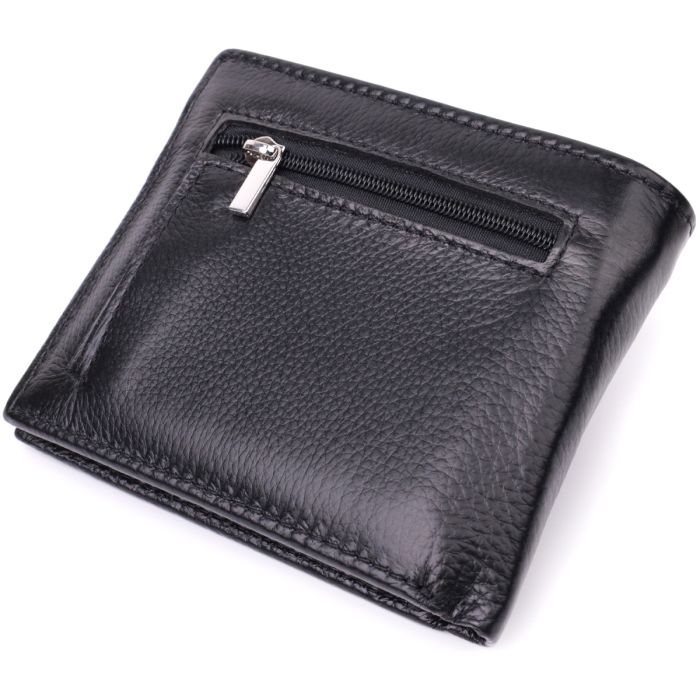 Чоловіче шкіряне портмоне із затискачем ST Leather 22485 чорний