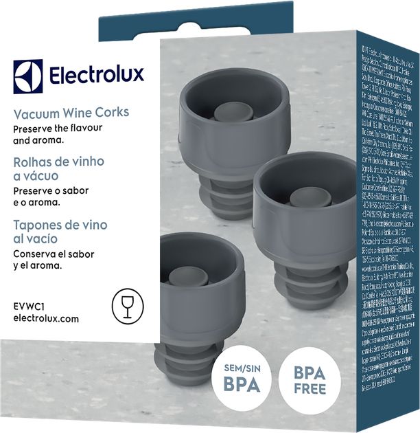 Вакуумний корок ELECTROLUX EVWC1 для вин. пл. 3шт.