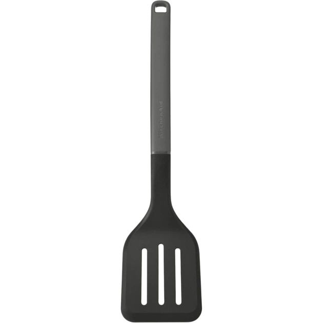 Лопатка з прорізами KitchenAid Classic, 34 см, сірий (KHA002OHCHGG)