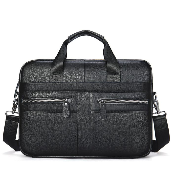 Чоловіча сумка для ноутбука й документів чорна SK N8256 Tiding Bag
