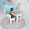 Стульчик для детской игровой цвет цвет белый с серым LalaKids