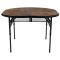 Стіл Bo-Camp Woodbine Oval 100x70 cm Black/Wood look (1404185)