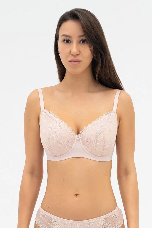 Бюстгальтер напівпоролон ELLEN 001 12 03 Effetto Lingerie срібний-півонія