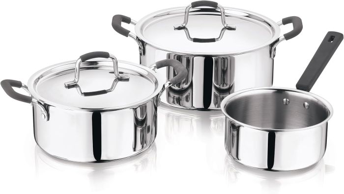 Набір посуду MasterPro Foodies collection 2 каструлі та ківш (BGEU-5539)