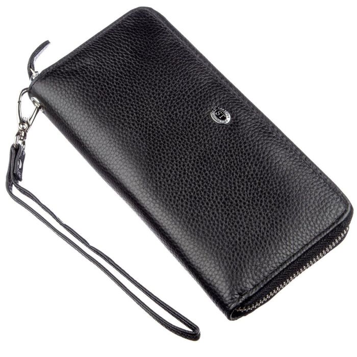 Шкіряний жіночий клатч ST Leather 18933 чорний