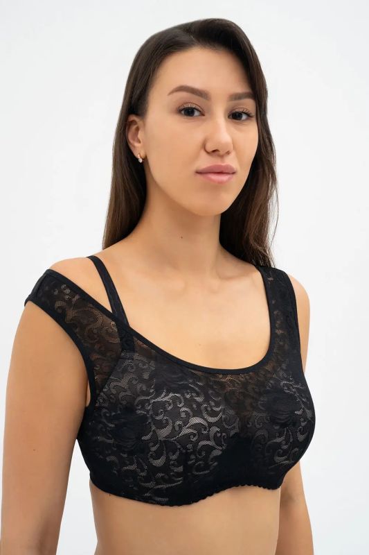 Бюстгальтер ALESSIA 007 19 02 Effetto Lingerie чорний