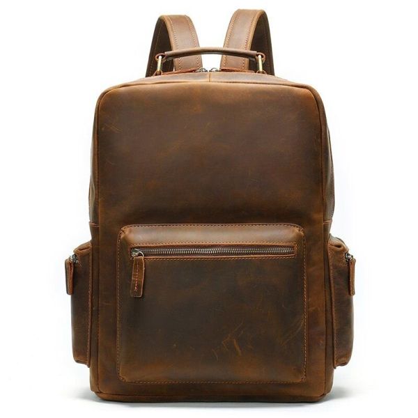 Рюкзак вінтажний для ноутбука 14712 шкіряний Vintage коричневий