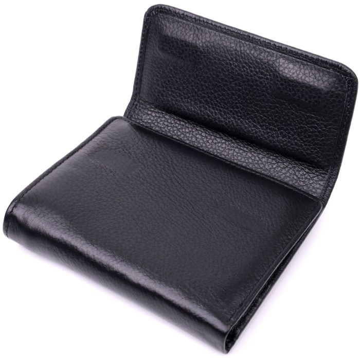 Жіночий гаманець з монетницею з натуральної шкіри ST Leather 19494 чорний