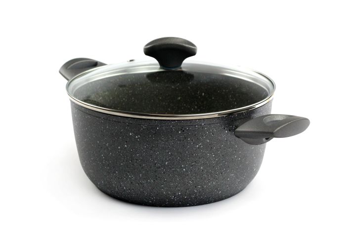 Каструля з кришкою TVS Mineralia Induction 24 см 4,5 л (BS480242910001C)