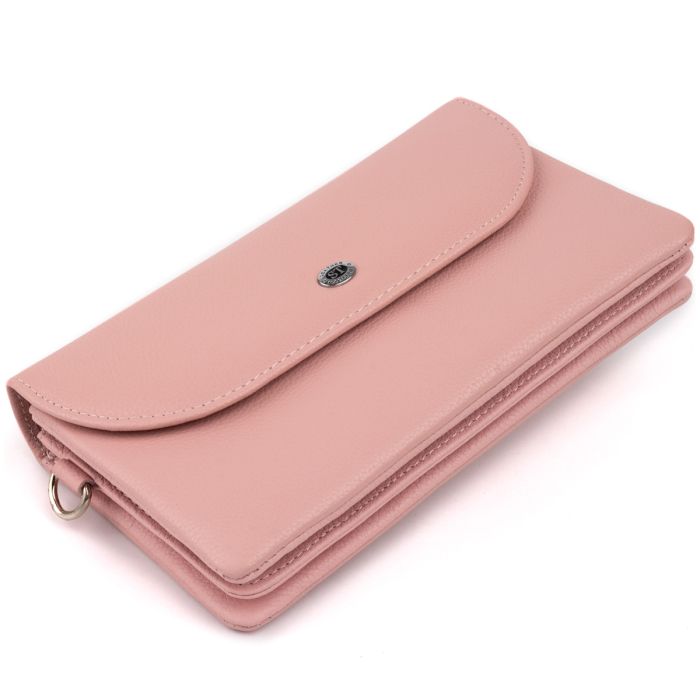 Клатч из кожи женский ST Leather 19323 розовый