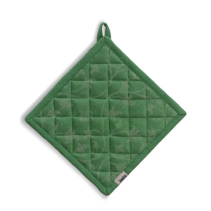 Прихватка KELA Cora 20x20 см зеленый узор (12819)