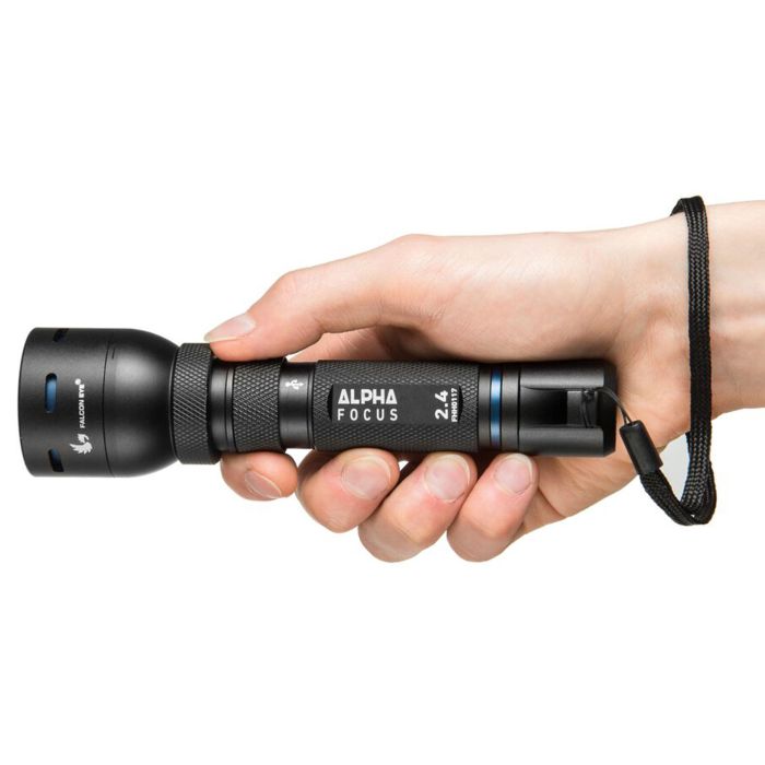 Ліхтар Falcon Eye Alpha 2.4 (500 Lm) Focus USB Rechargeable (FHH0116)