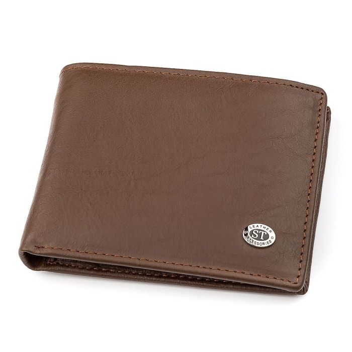 Чоловічий гаманець ST Leather 18353 (ST-1) коричневий