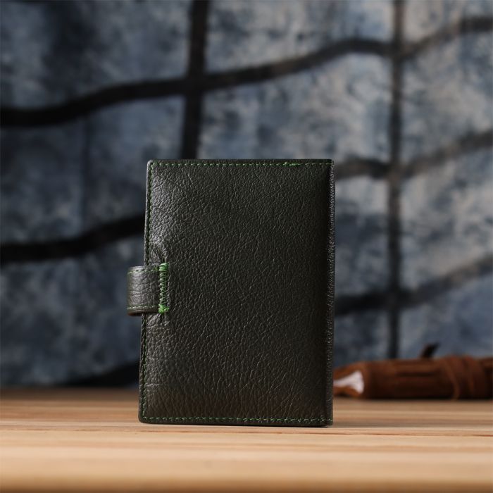 Оригінальна обкладинка на документи унісекс із натуральної шкіри ST Leather 23119 зелена