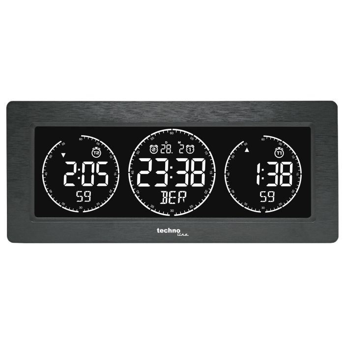 Годинник настільний Technoline WT458 Black (WT458)