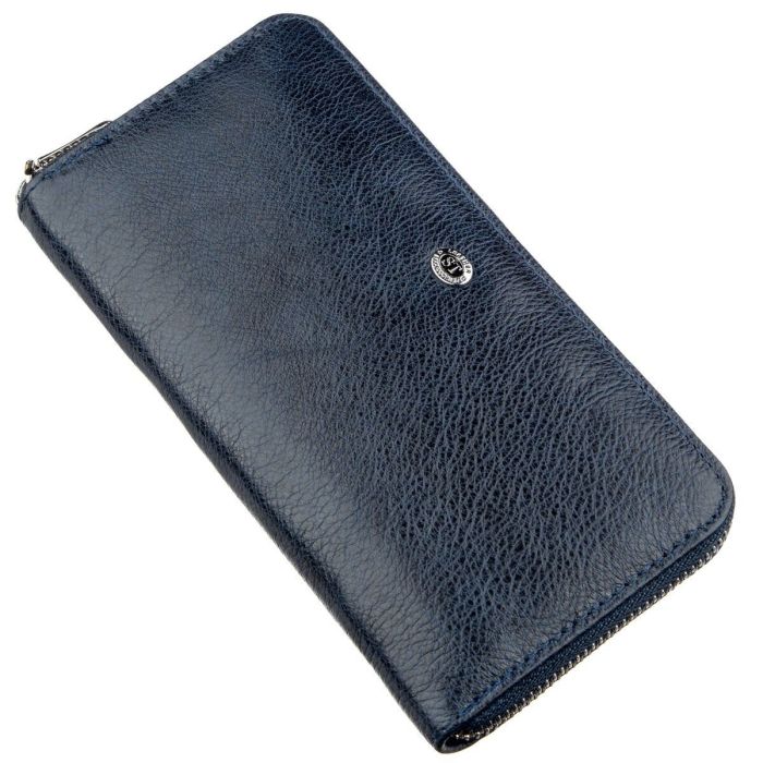 Вертикальний жіночий гаманець-клатч ST Leather 18864 синій