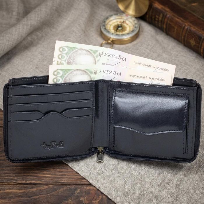 Чоловіче портмоне Tony Perotti Italico 3645 nero (90608) Чорне