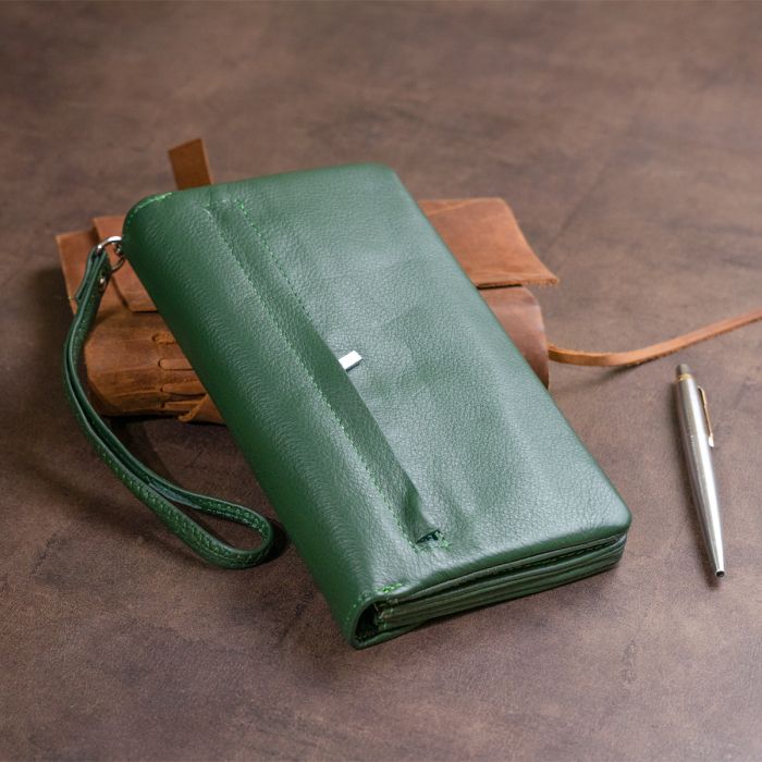 Клатч из кожи женский ST Leather 19320 зеленый