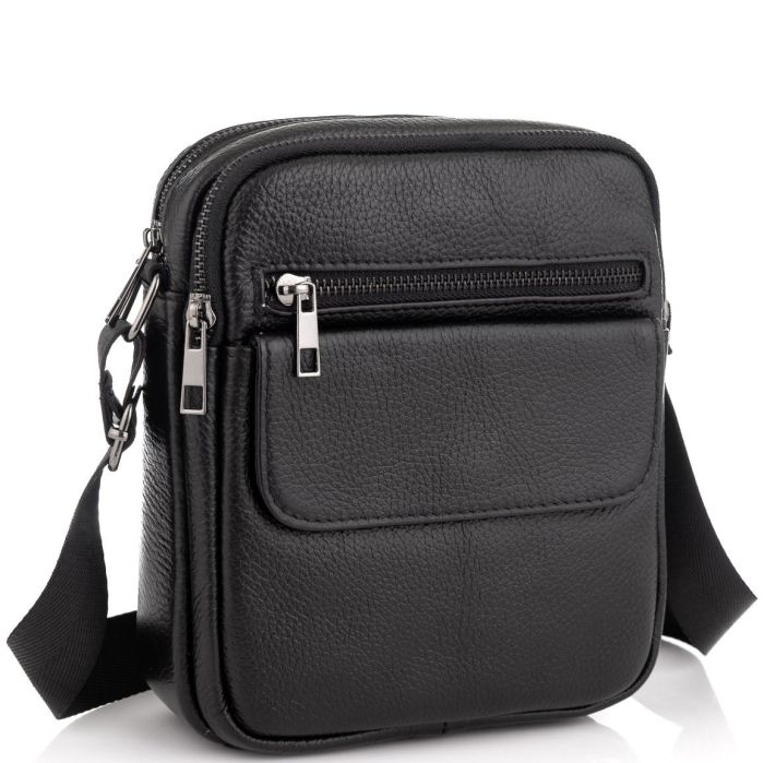 Мужская кожаная сумка через плечо маленькая Tiding Bag A25-1108A
