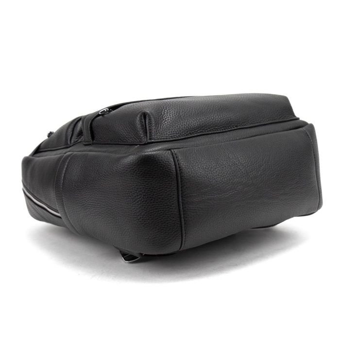 Чоловічий шкіряний рюкзак чорний Tiding Bag A25F-210727A