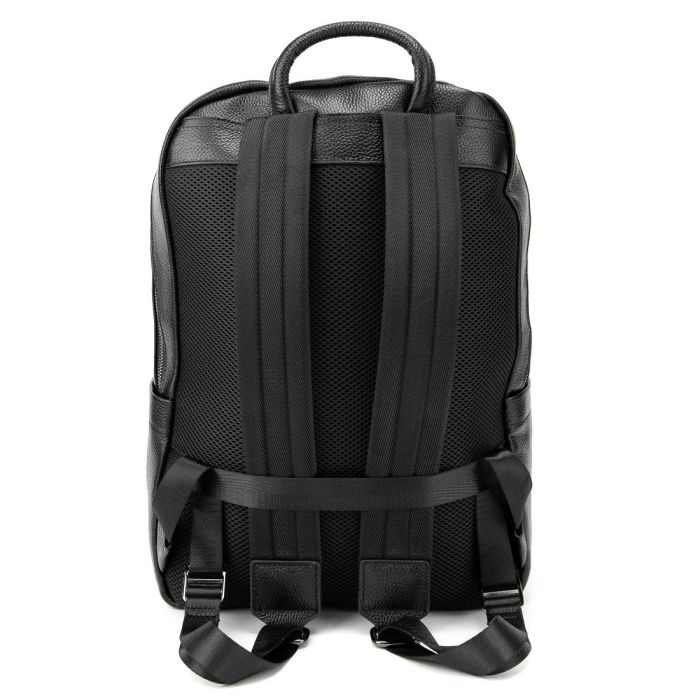 Чоловічий шкіряний рюкзак чорний Tiding Bag A25F-2418A