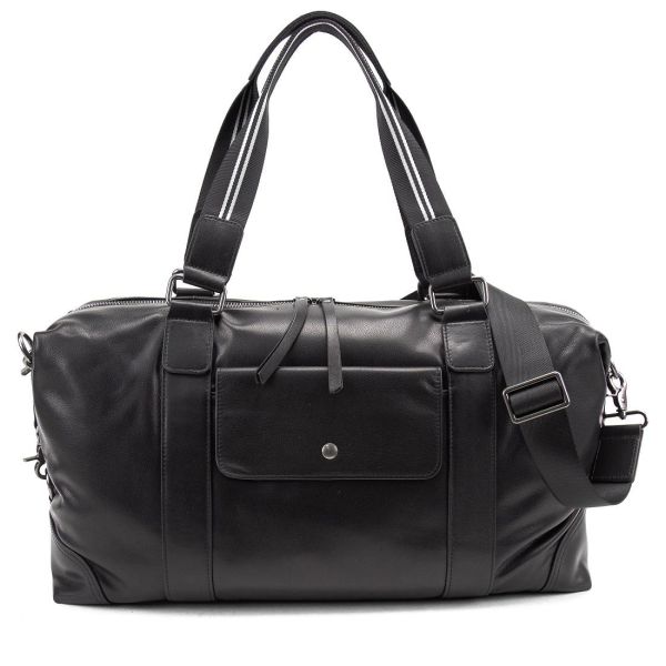 Дорожная кожаная сумка TIDING BAG A25F-5218A черная