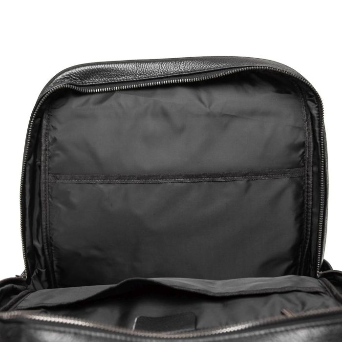 Шкіряний чорний рюкзак Tiding Bag A25F-8528-3A