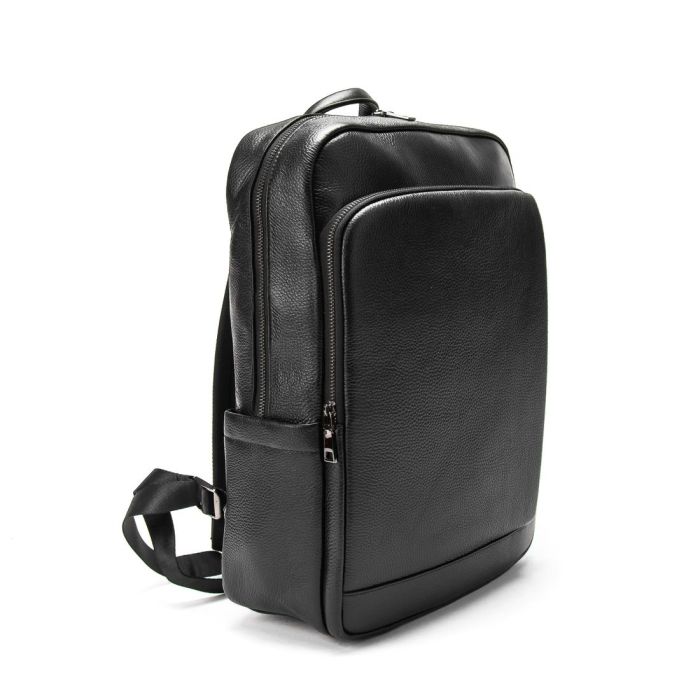 Шкіряний чорний рюкзак Tiding Bag A25F-8528-3A