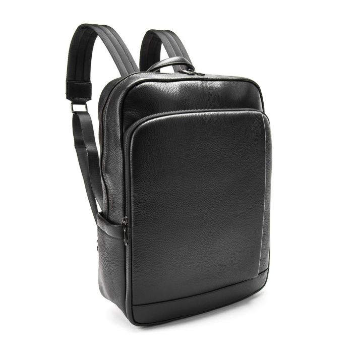 Шкіряний чорний рюкзак Tiding Bag A25F-8528-3A