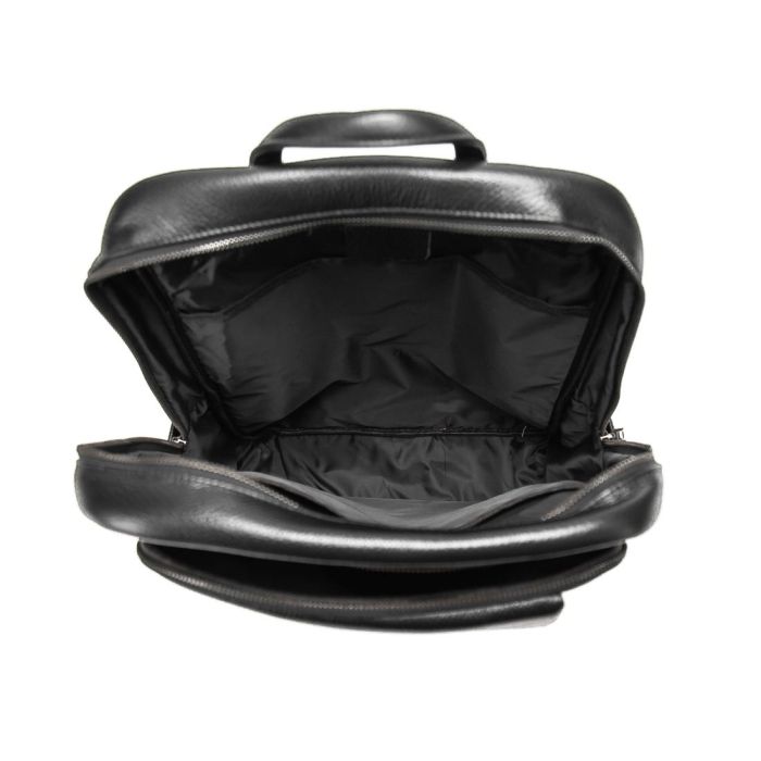 Шкіряний чорний рюкзак Tiding Bag A25F-8528-3A
