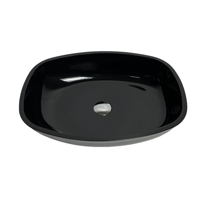Умивальник накладний Adamant Amarant Black 540x410x130мм, штучний камінь