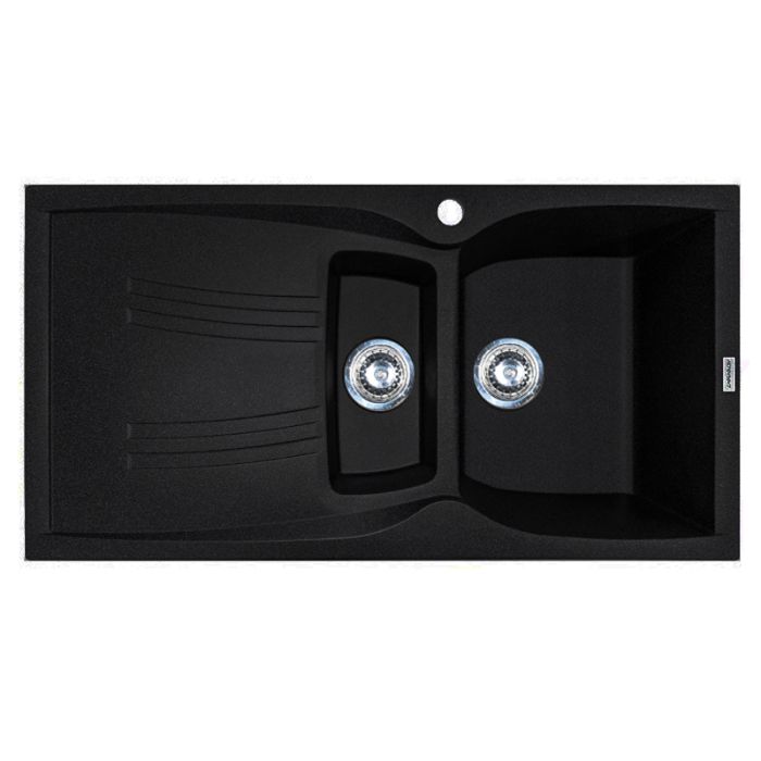 Кухонна мийка Adamant NEW LINE PLUS антрацит 975x495x235 мм, з крилом