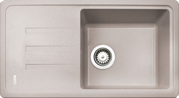 Кухонна мийка Adamant SLIM LONG avena 780x435x200 мм, з крилом