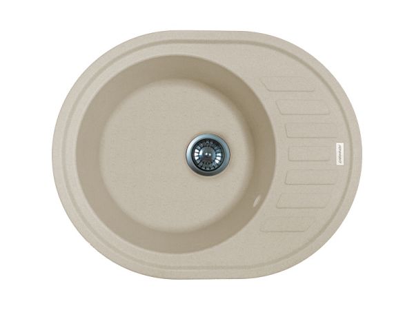Кухонна мийка Adamant OVUM avena 615x495x200 мм, з крилом
