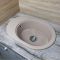 Кухонна мийка Adamant OVALE avena 610x420x180 мм, з крилом
