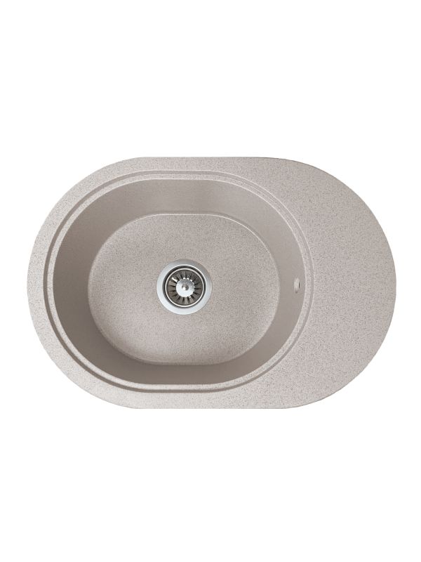 Кухонна мийка Adamant OVALE avena 610x420x180 мм, з крилом