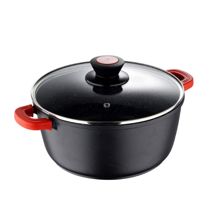 Каструля з кришкою Bergner Chroma 20 см 2.2 л (BG-30114-BK)