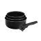 Набір ковшів Bergner Click & cook black 16/18/20 см (BG-31602-BK)