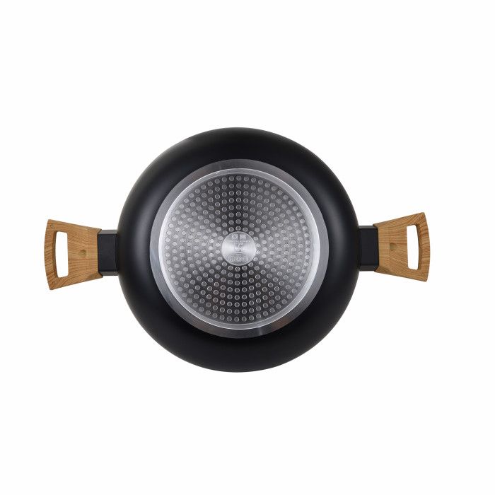 Каструля з кришкою Bergner Earth black 28 см 6 л (BG-32037-BK)