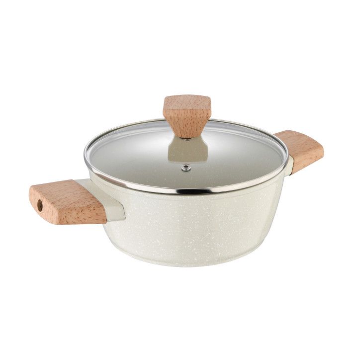 Каструля з кришкою Bergner Naturally 20 см 2.4 л (BG-34745-CR)