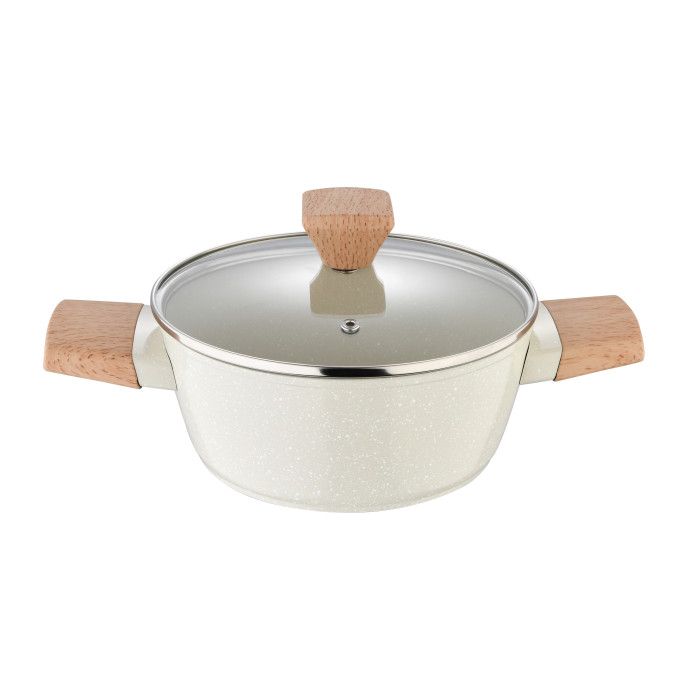 Каструля з кришкою Bergner Naturally 20 см 2.4 л (BG-34745-CR)