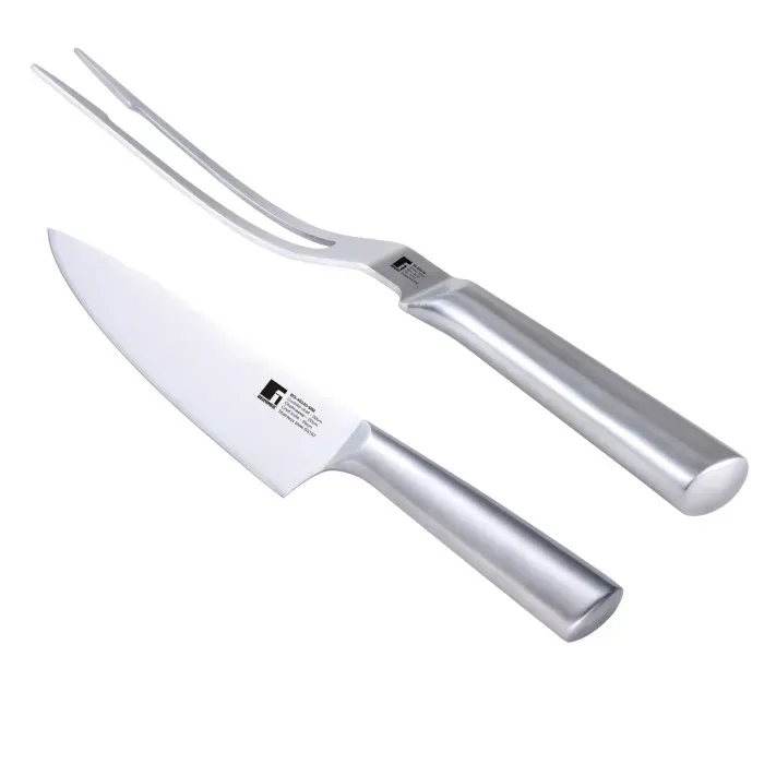 Набір ніж та виделка для м'яса Bergner Bbq lovers 2 предмети (BG-40220-MM)