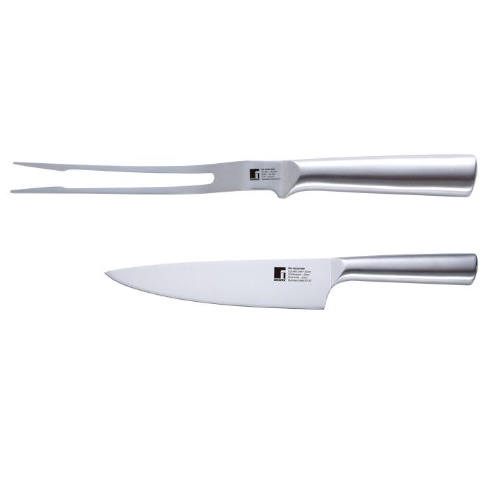 Набір ніж та виделка для м'яса Bergner Bbq lovers 2 предмети (BG-40220-MM)