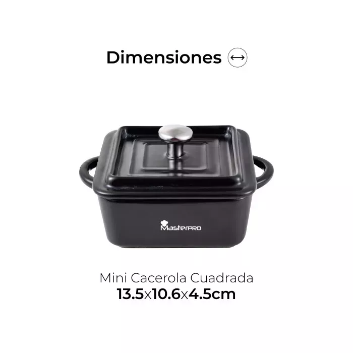 Форма для запікання MasterPro Foodies cook & share, 13,5x10,6 см, квадратна (BGMP-10202)