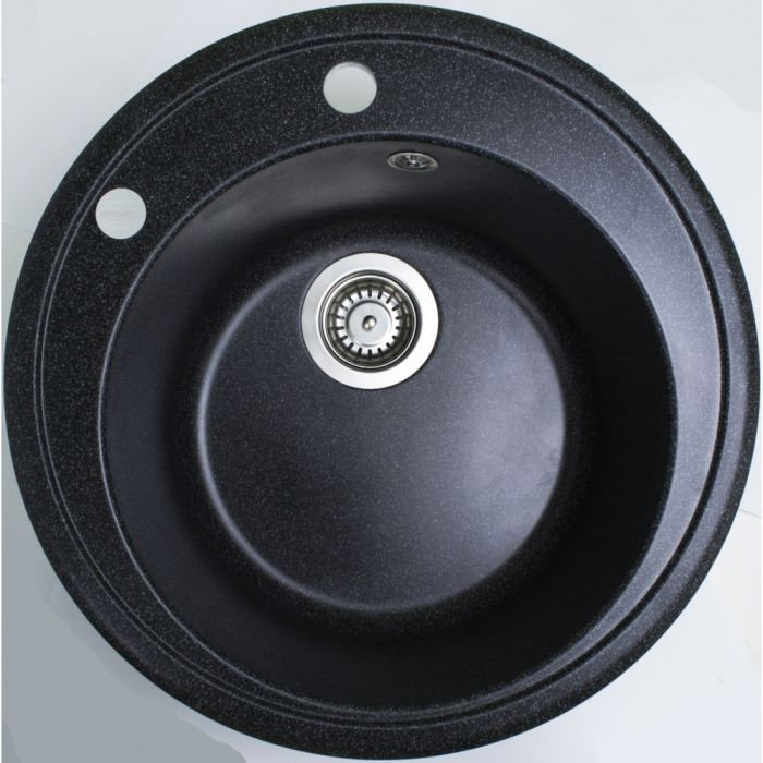 Кухонна мийка Adamant SUN чорна d 510x200 мм, без крила
