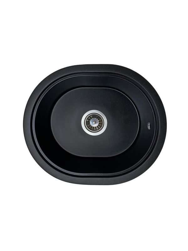 Кухонна мийка Adamant CIRCUM чорна 500x425x180 мм, без крила