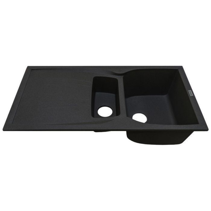 Кухонна мийка Adamant NEW LINE PLUS чорна 975x495x235 мм, з крилом