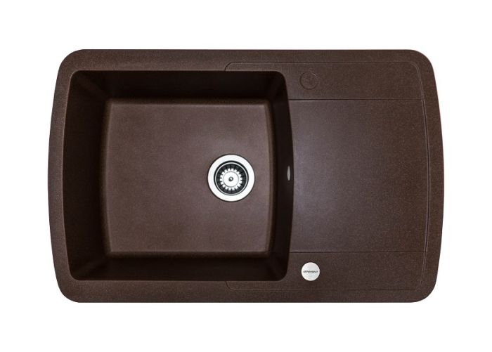 Кухонна мийка Adamant OPTIMAKS коричнева 775x495x200 мм, з крилом