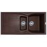 Кухонна мийка Adamant NEW LINE PLUS коричнева 975x495x235 мм, з крилом